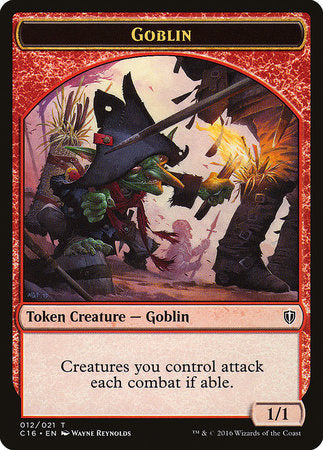 Goblin // Zombie Double-sided Token [Commander 2016 Tokens] | GnG Games