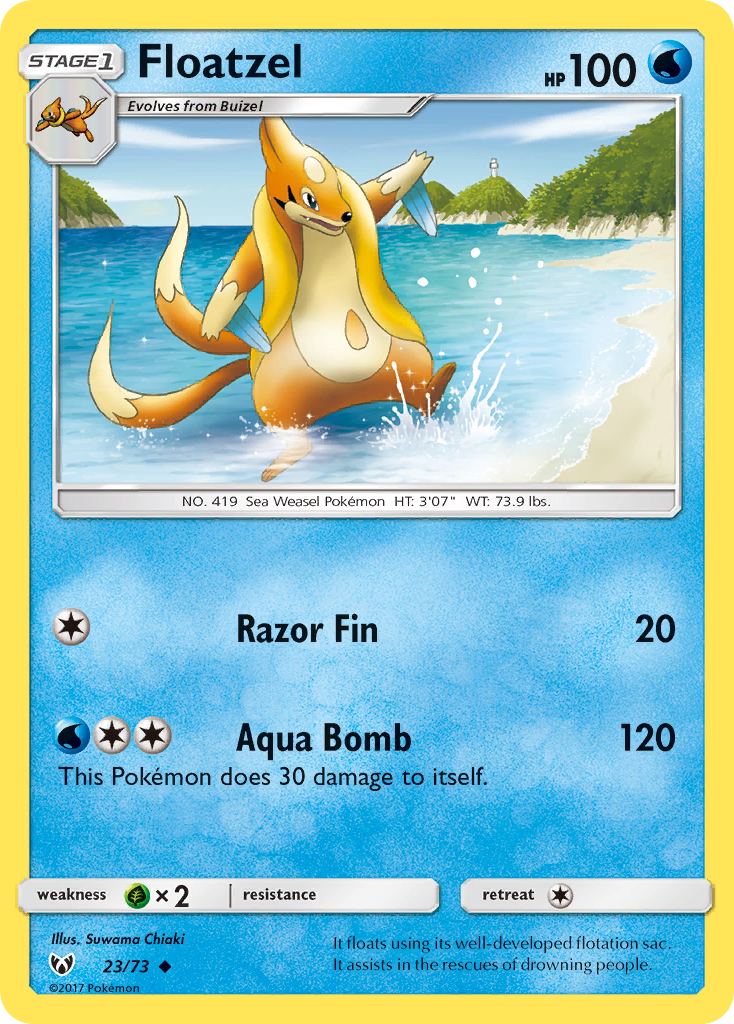 Floatzel (23/73) [Sun & Moon: Shining Legends] | GnG Games