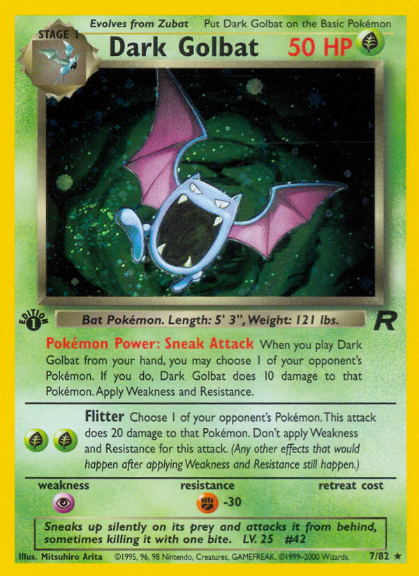 Dark Golbat (7/82) [Team Rocket 1st Edition] | GnG Games