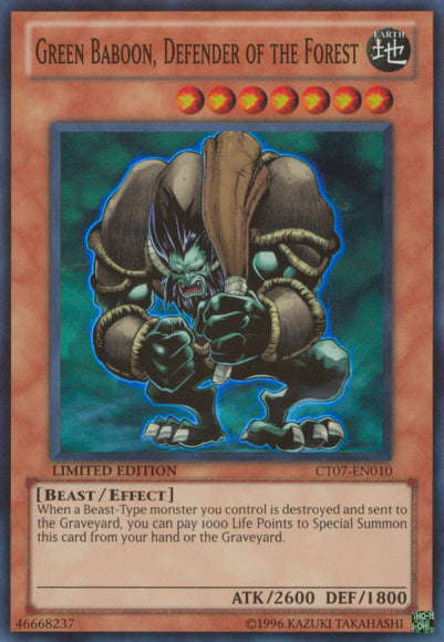 Green Baboon, Defender of the Forest [CT07-EN010] Super Rare | GnG Games