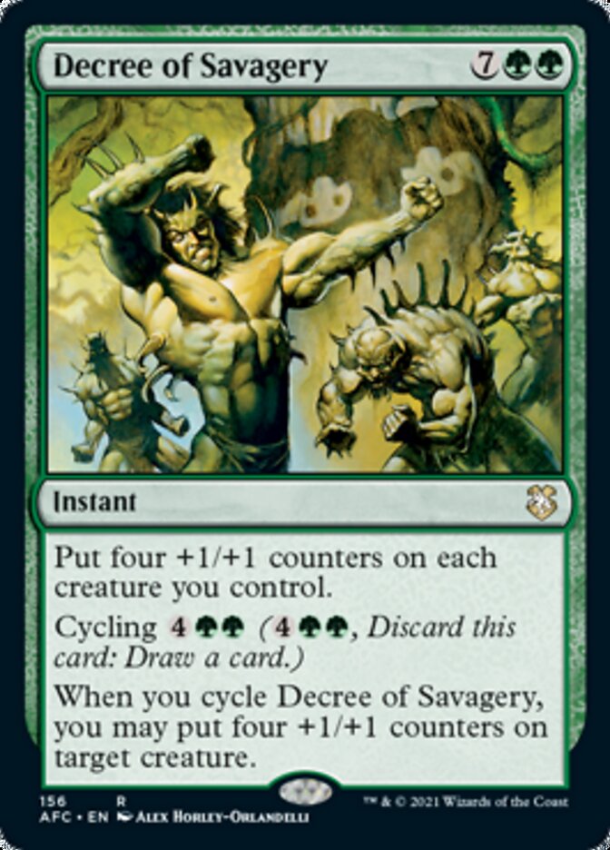 Decree of Savagery [Dungeons & Dragons: Adventures in the Forgotten Realms Commander] | GnG Games