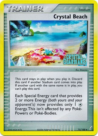 Crystal Beach (75/100) (Stamped) [EX: Crystal Guardians] | GnG Games