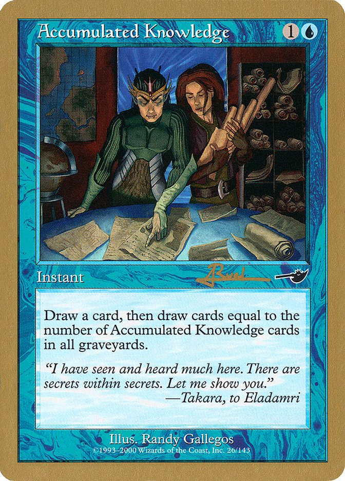 Accumulated Knowledge (Antoine Ruel) [World Championship Decks 2001] | GnG Games