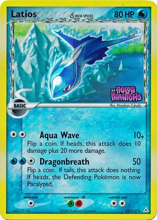 Latios (22/110) (Delta Species) (Stamped) [EX: Holon Phantoms] | GnG Games