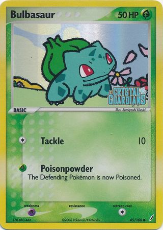 Bulbasaur (45/100) (Stamped) [EX: Crystal Guardians] | GnG Games