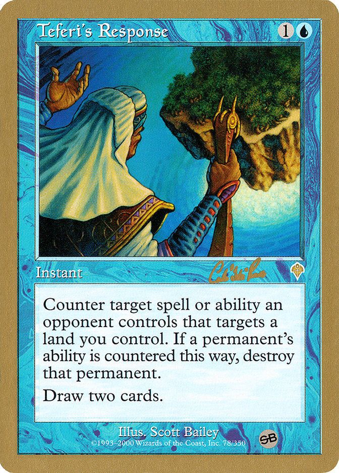 Teferi's Response (Carlos Romao) (SB) [World Championship Decks 2002] | GnG Games