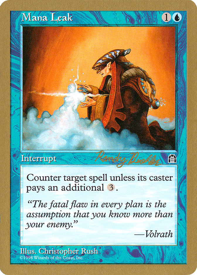 Mana Leak (Randy Buehler) [World Championship Decks 1998] | GnG Games