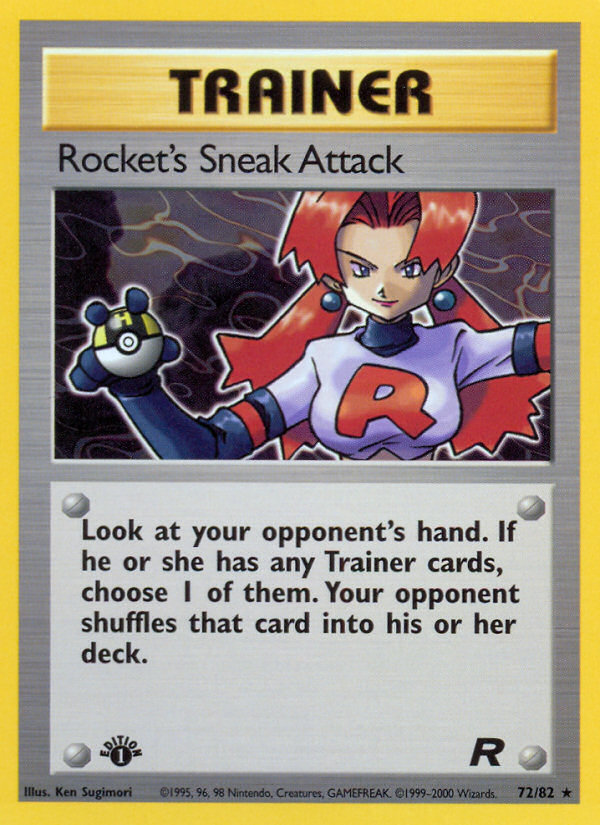 Rocket's Sneak Attack (72/82) [Team Rocket 1st Edition] | GnG Games