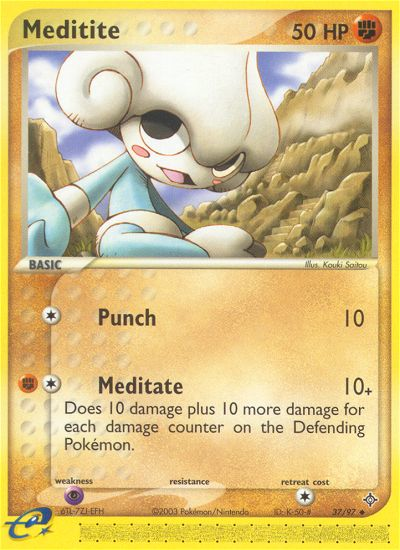 Meditite (37/97) [EX: Dragon] | GnG Games