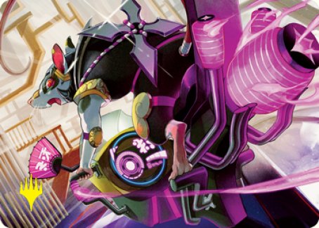 Nashi, Moon Sage's Scion Art Card (Gold-Stamped Signature) [Kamigawa: Neon Dynasty Art Series] | GnG Games