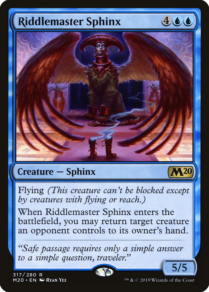 Riddlemaster Sphinx [Core Set 2020] | GnG Games