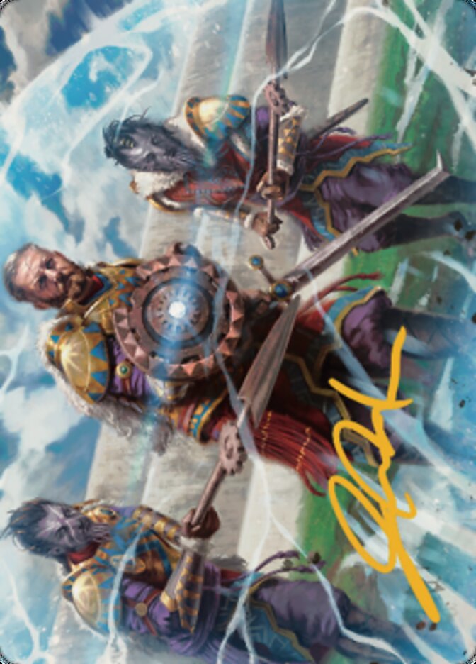 Argivian Phalanx Art Card (Gold-Stamped Signature) [Dominaria United Art Series] | GnG Games