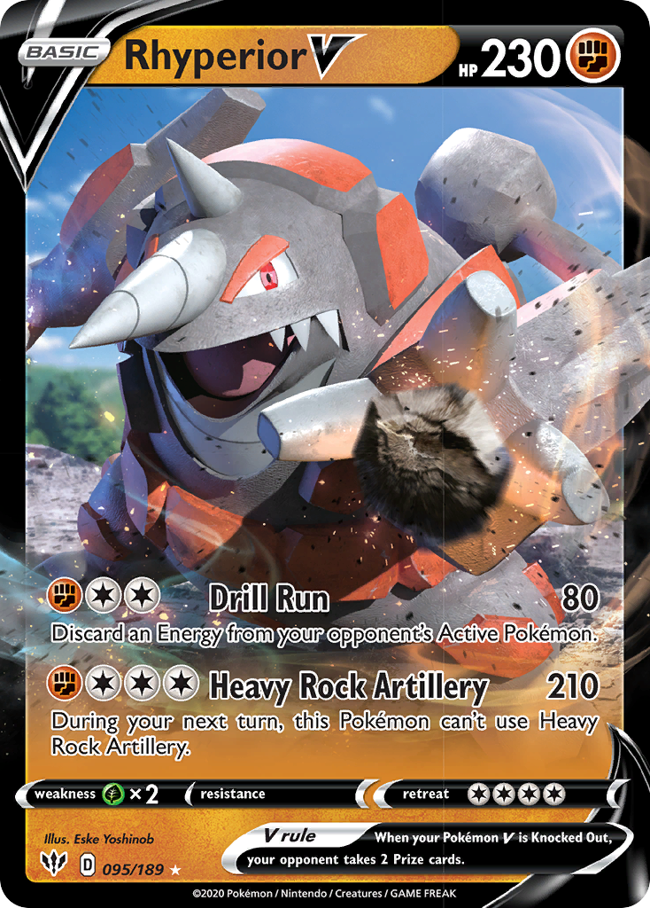 Rhyperior V (095/189) [Sword & Shield: Darkness Ablaze] | GnG Games