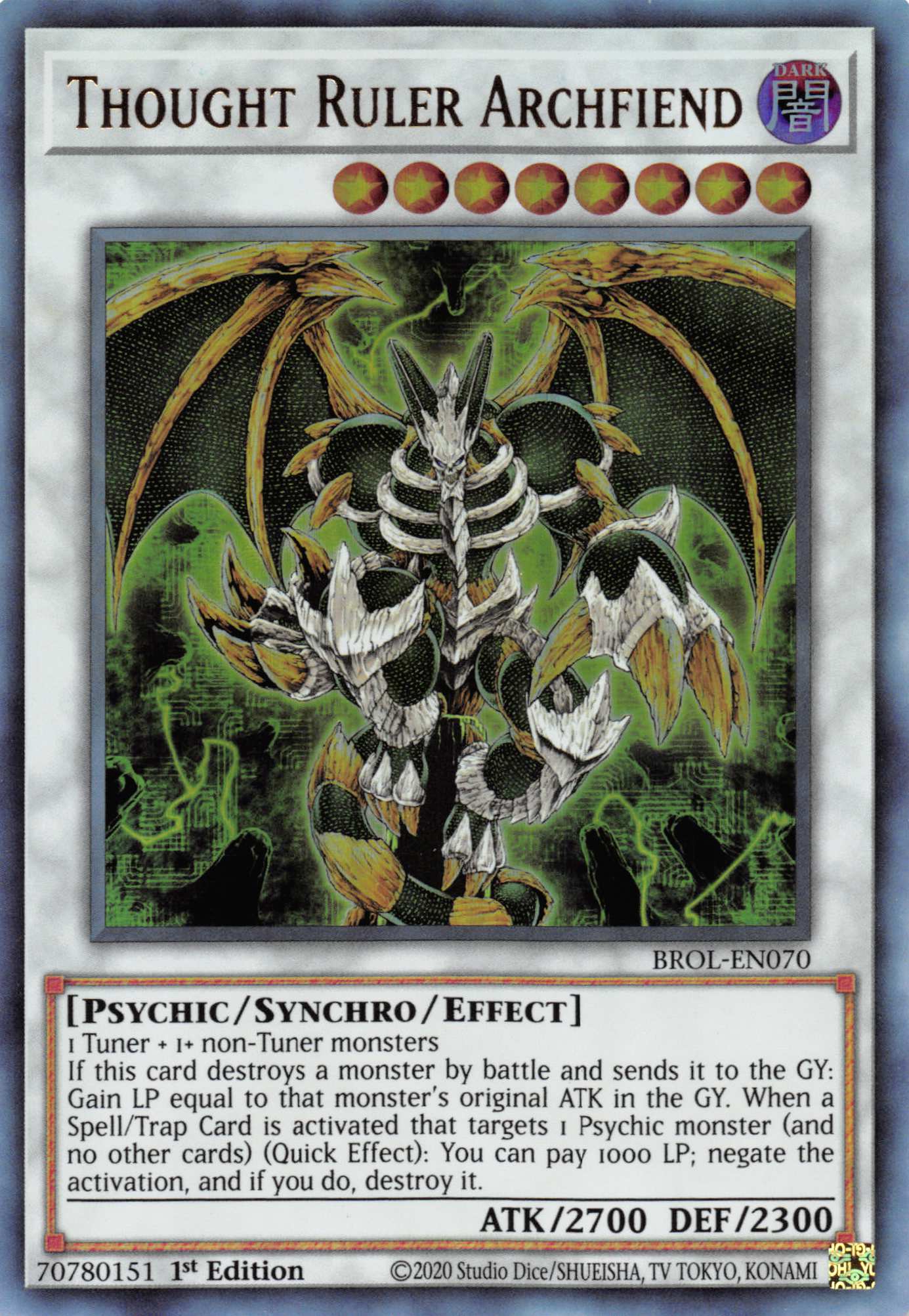 Thought Ruler Archfiend [BROL-EN070] Ultra Rare | GnG Games