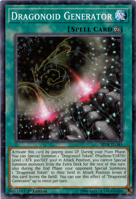 Dragonoid Generator (Starfoil) [SP18-EN041] Starfoil Rare | GnG Games