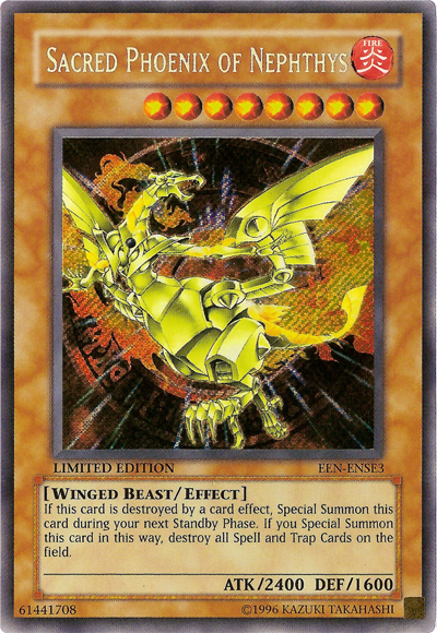 Sacred Phoenix of Nephthys [EEN-ENSE3] Secret Rare | GnG Games