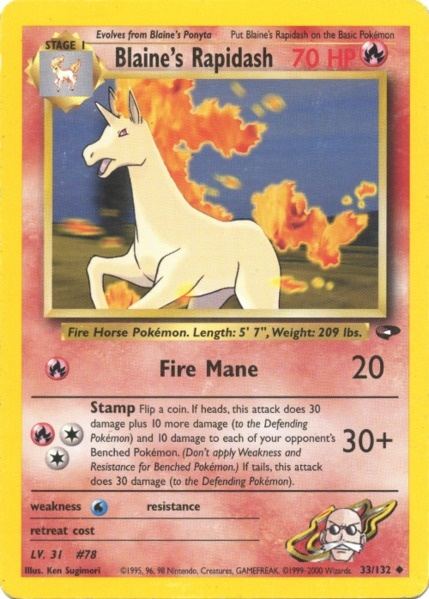 Blaine's Rapidash (33/132) [Gym Challenge Unlimited] | GnG Games