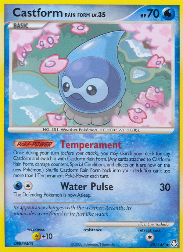 Castform Rain Form (49/146) [Diamond & Pearl: Legends Awakened] | GnG Games