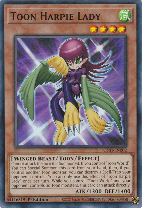 Toon Harpie Lady [TOCH-EN002] Super Rare | GnG Games