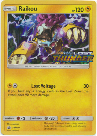 Raikou (SM150) (Staff Prerelease Promo) [Sun & Moon: Black Star Promos] | GnG Games