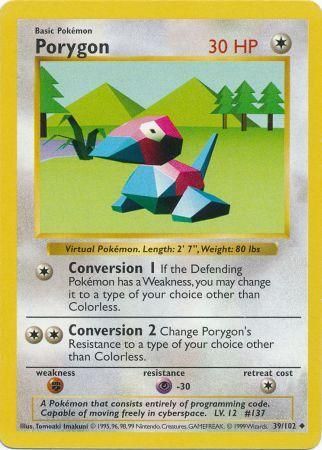 Porygon (39/102) [Base Set Shadowless Unlimited] | GnG Games