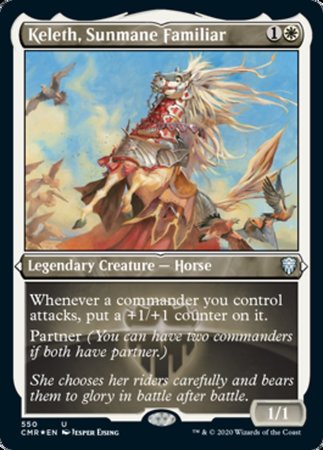 Keleth, Sunmane Familiar (Foil Etched) [Commander Legends] | GnG Games