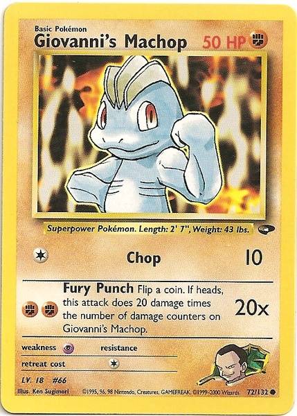 Giovanni's Machop (72/132) [Gym Challenge Unlimited] | GnG Games