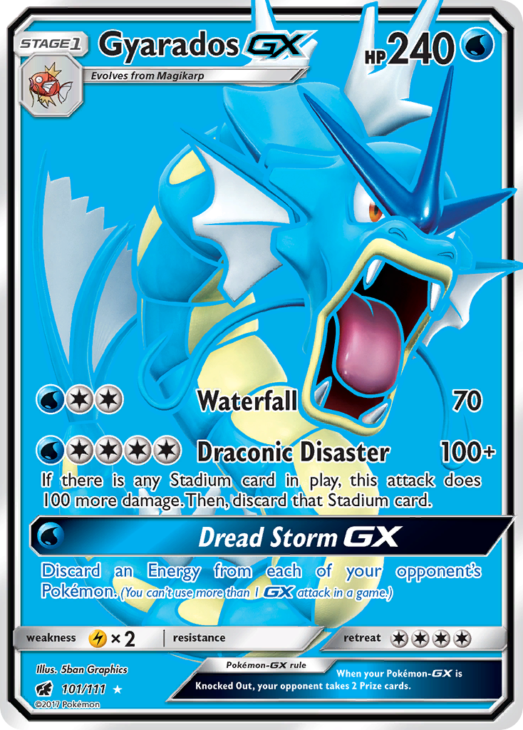 Gyarados GX (101/111) [Sun & Moon: Crimson Invasion] | GnG Games