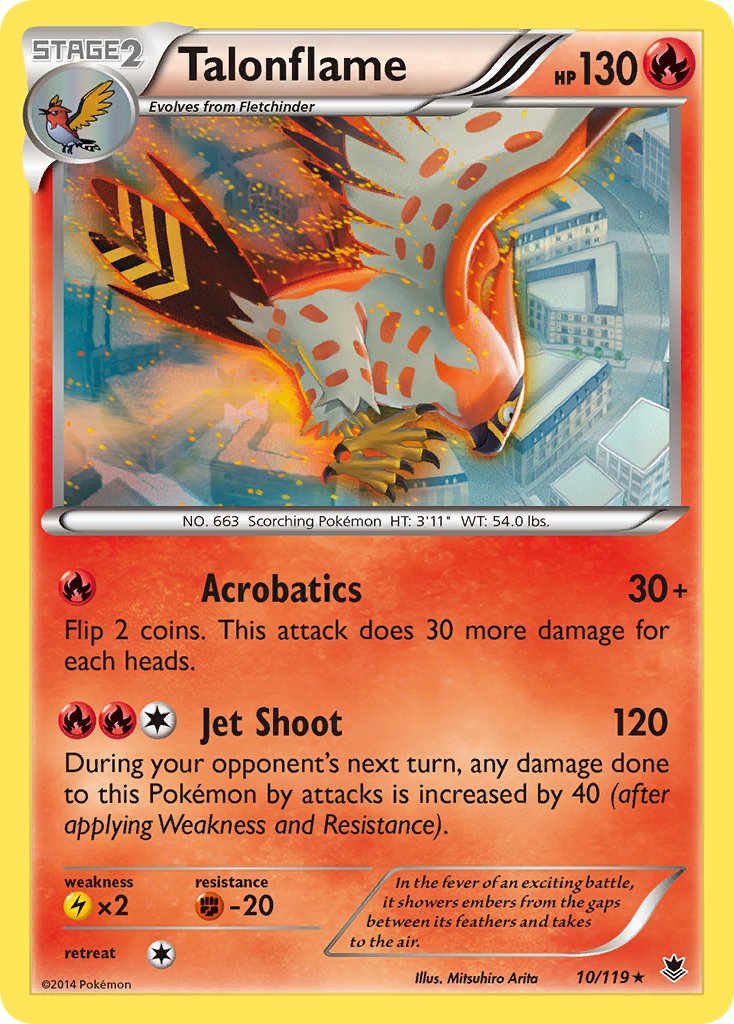 Talonflame (10/119) (Theme Deck Exclusive) [XY: Phantom Forces] | GnG Games