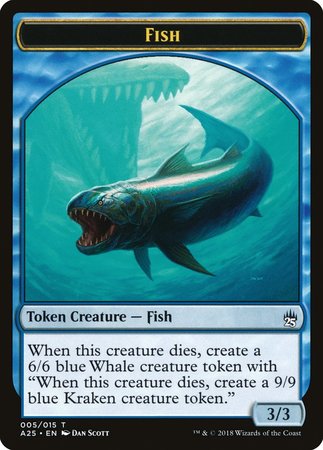 Fish Token (005) [Masters 25 Tokens] | GnG Games