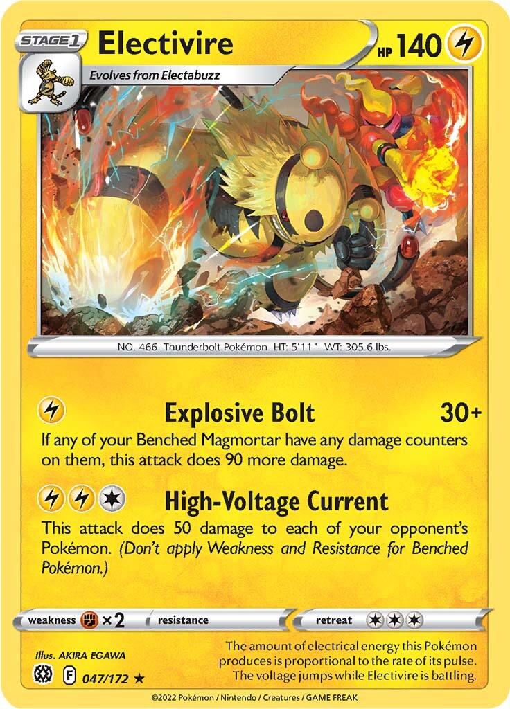 Electivire (047/172) [Sword & Shield: Brilliant Stars] | GnG Games