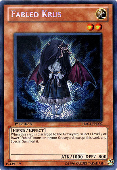 Fabled Krus [HA03-EN002] Secret Rare | GnG Games