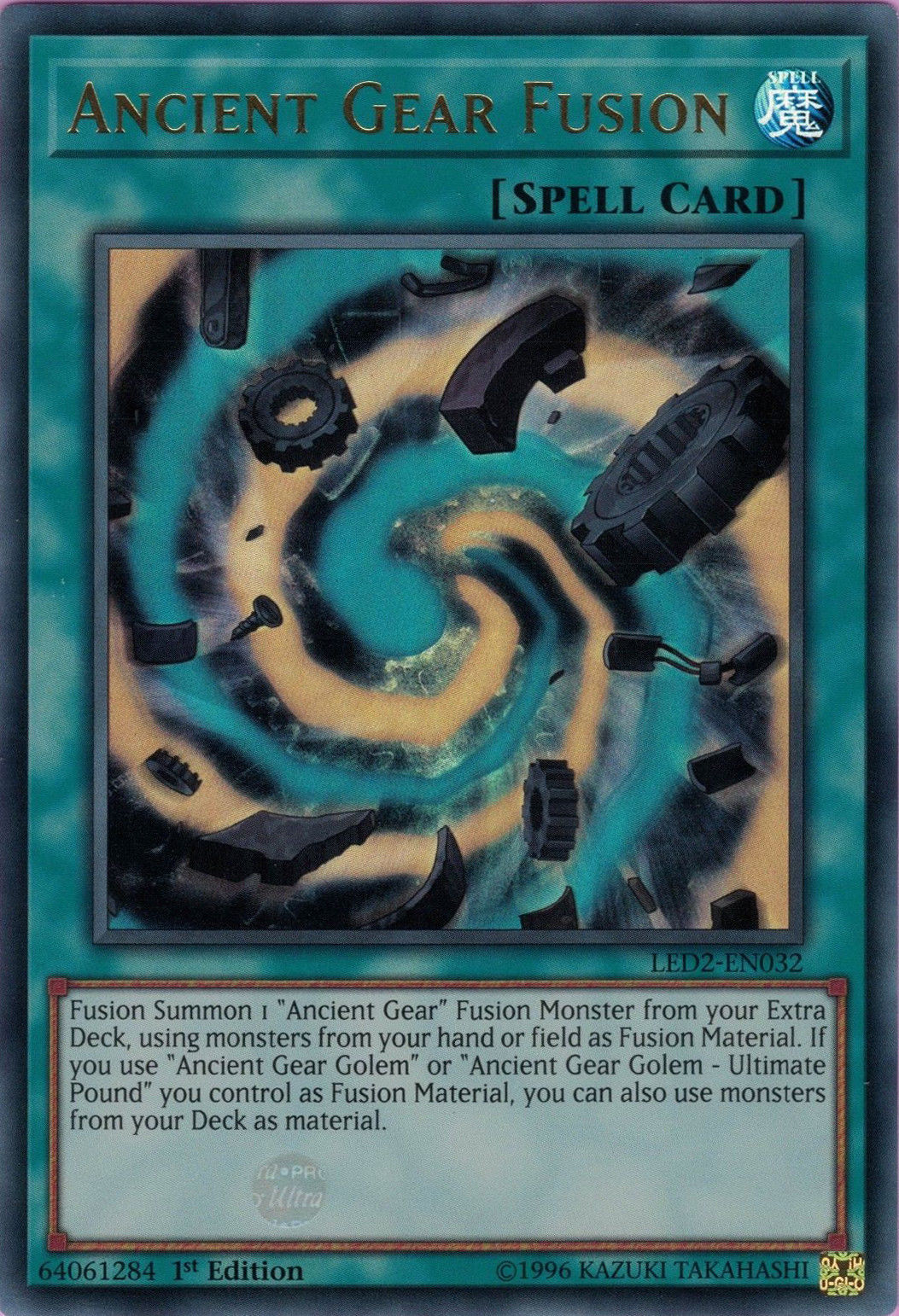 Ancient Gear Fusion [LED2-EN032] Ultra Rare | GnG Games