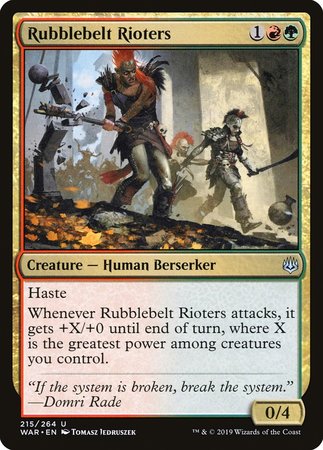Rubblebelt Rioters [War of the Spark] | GnG Games