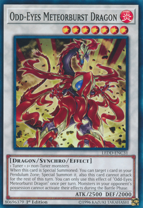 Odd-Eyes Meteorburst Dragon [LEDD-ENC31] Common | GnG Games