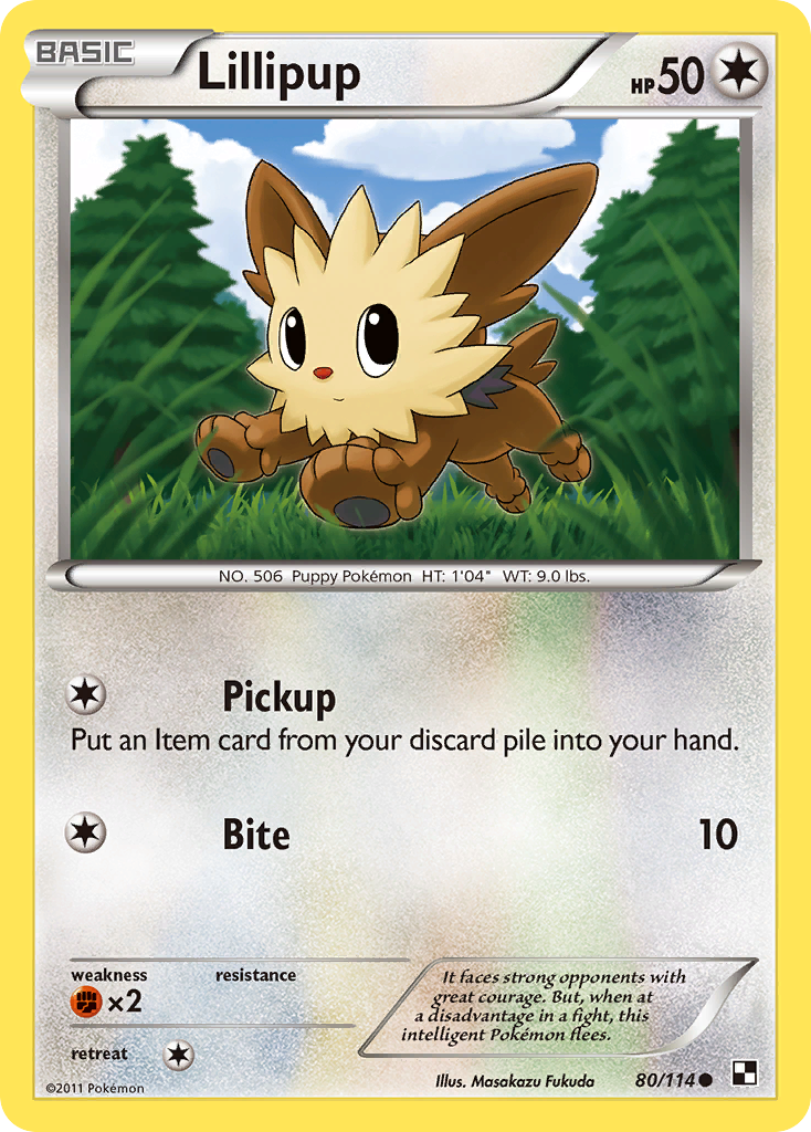 Lillipup (80/114) [Black & White: Base Set] | GnG Games