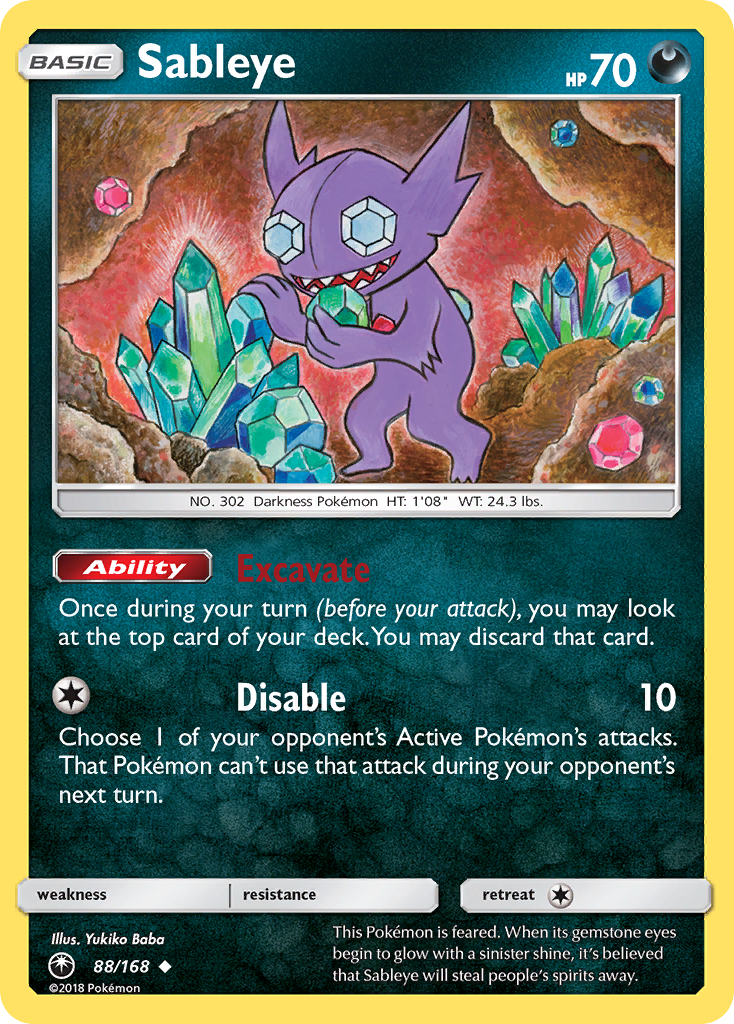 Sableye (88/168) [Sun & Moon: Celestial Storm] | GnG Games