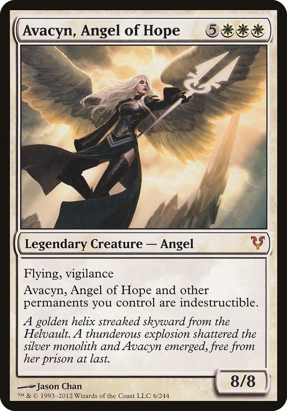 Avacyn, Angel of Hope (Oversized) [Open the Helvault] | GnG Games