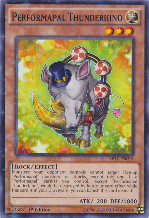 Performapal Thunderhino (Starfoil) [SP17-EN016] Starfoil Rare | GnG Games