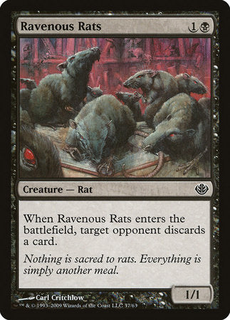 Ravenous Rats [Duel Decks: Garruk vs. Liliana] | GnG Games