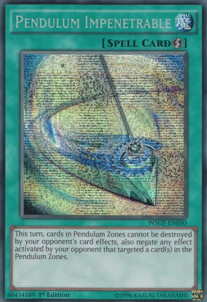 Pendulum Impenetrable [WSUP-EN050] Prismatic Secret Rare | GnG Games