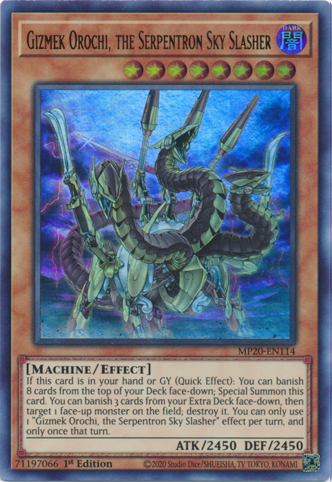 Gizmek Orochi, the Serpentron Sky Slasher [MP20-EN114] Ultra Rare | GnG Games