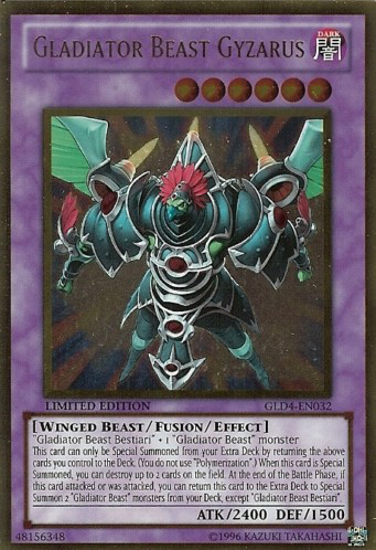 Gladiator Beast Gyzarus [GLD4-EN032] Gold Rare | GnG Games