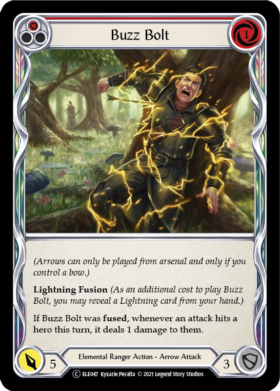 Buzz Bolt (Red) [U-ELE047] Unlimited Rainbow Foil | GnG Games
