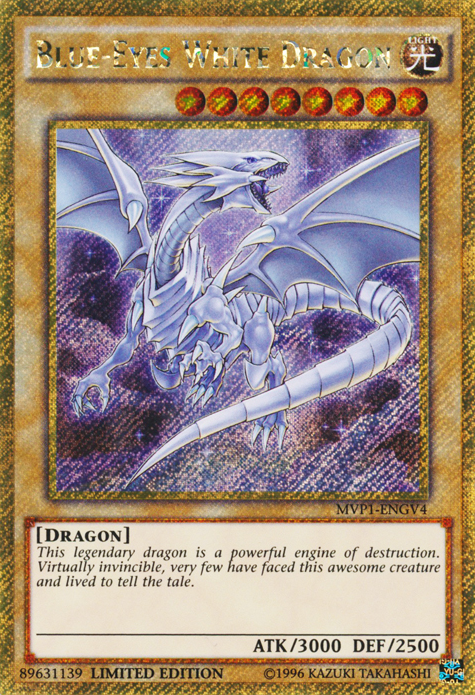 Blue-Eyes White Dragon [MVP1-ENGV4] Gold Secret Rare | GnG Games