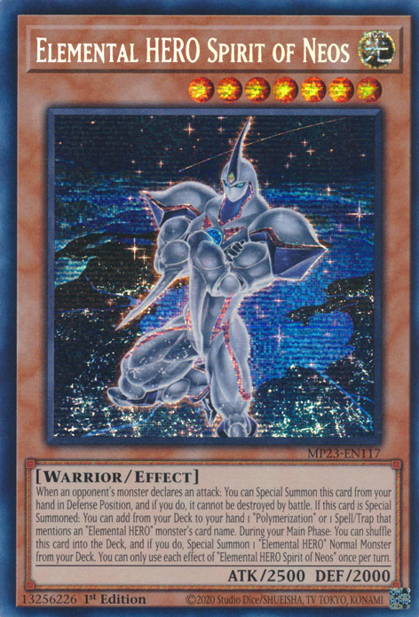 Elemental HERO Spirit of Neos [MP23-EN117] Prismatic Secret Rare | GnG Games