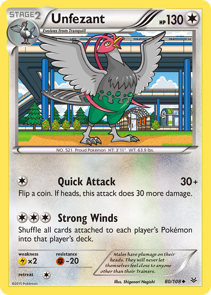 Unfezant (80/108) [XY: Roaring Skies] | GnG Games