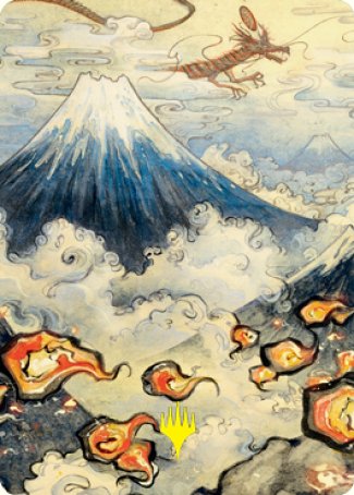 Mountain Art Card (Gold-Stamped Signature) [Kamigawa: Neon Dynasty Art Series] | GnG Games