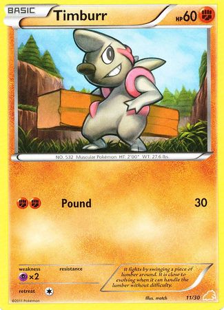 Timburr (11/30) [Black & White: Trainer Kit - Excadrill] | GnG Games