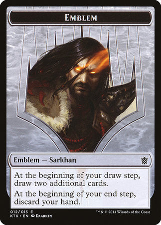 Emblem - Sarkhan, the Dragonspeaker [Khans of Tarkir Tokens] | GnG Games